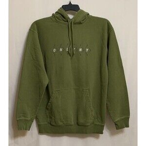 Only NY Mens Size Small Hoodie Pullover Drawstring Lightly Distressed New